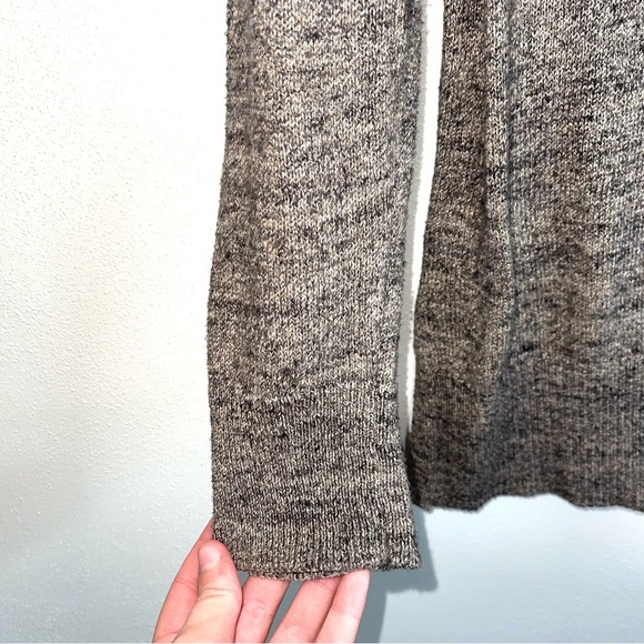 GAP Brown Heathered Snap Neck Turtleneck Tunic Sweater Small Women’s - Picture 4 of 12